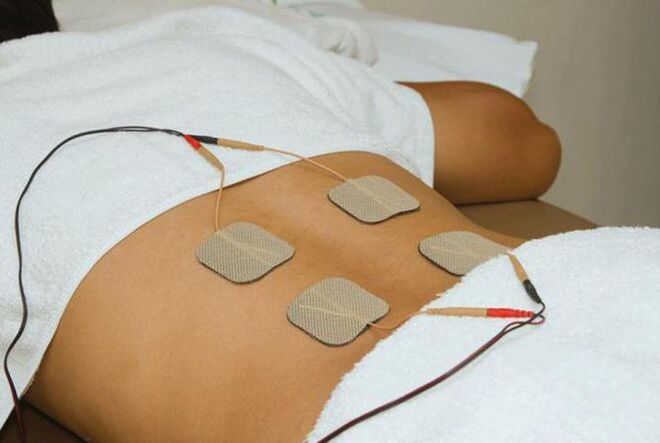 Electrophoresis for the treatment of thoracic osteochondrosis