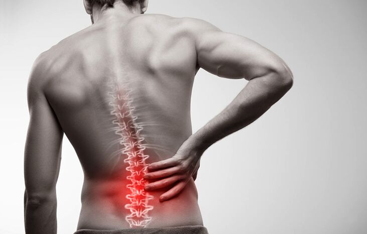 low back pain due to osteochondrosis